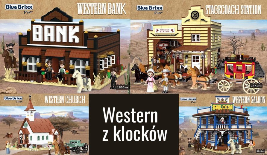 LEGO dziki zachód i western - tańsze opcje z kompatybilnych klocków konkurencji BlueBrixx i Xingbao