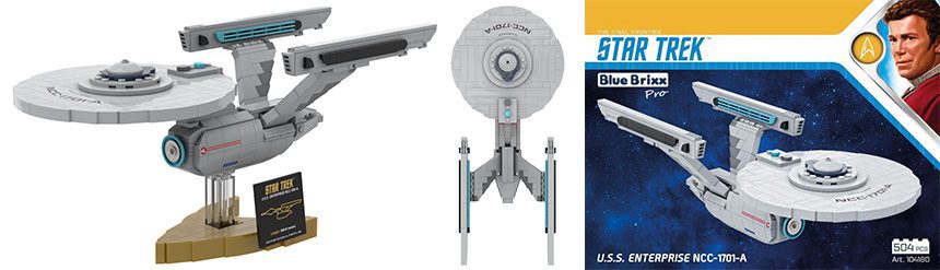 Replika USS Enterprise NCC-1701-A z klocków kompatybilnych z LEGO