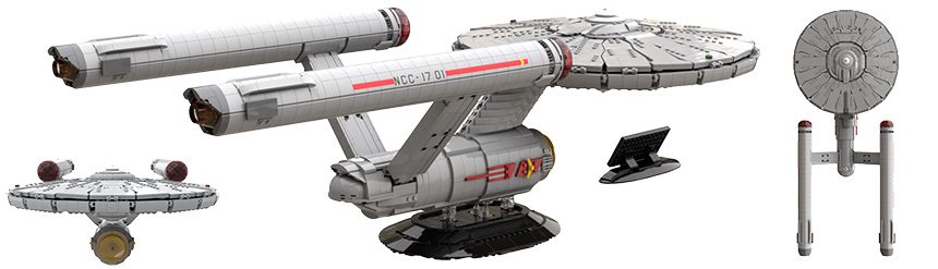 Replika z klocków: Star Trek USS Enterprise NCC-1701