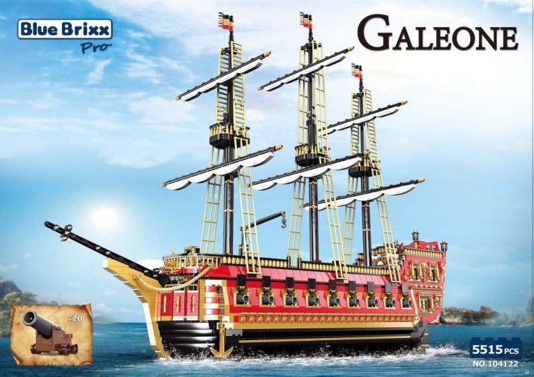 Galeon statek wojenny z 5.515 klocków w pełni kompatybilnych z LEGO