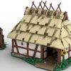 Średniowieczna farma: gospodarstwo z oborą z klocków kompatybilnych z LEGO