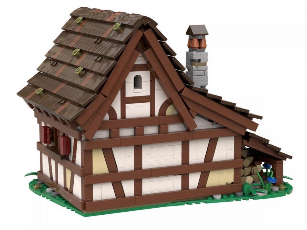 Średniowieczna piekarnia z klocków kompatybilnych z LEGO