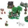 Średniowieczna sceneria z klocków kompatybilnych z LEGO