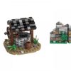 Średniowieczna sceneria z klocków kompatybilnych z LEGO