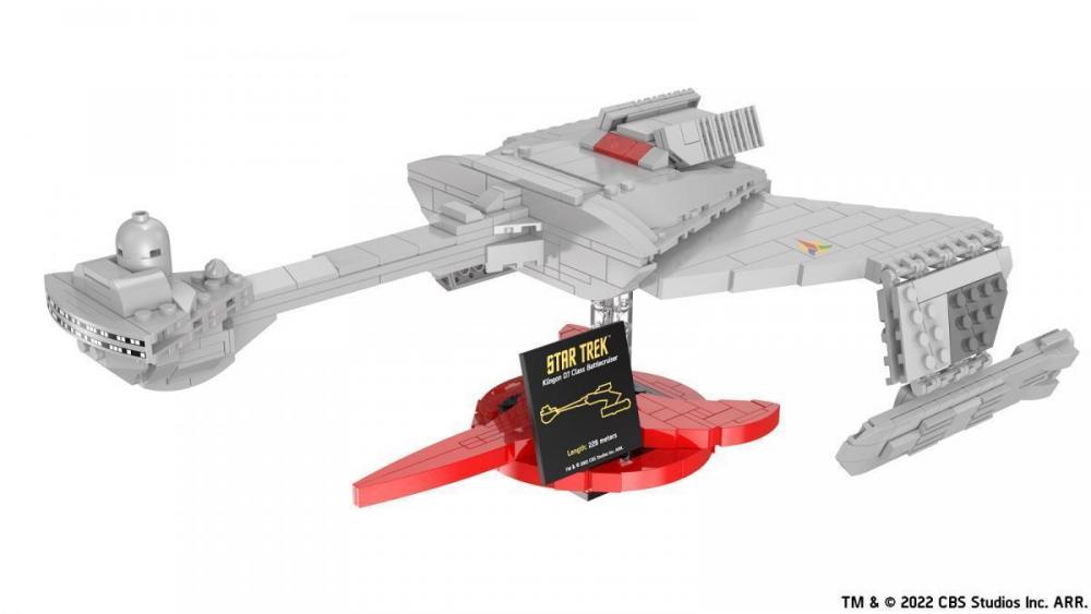 Star Trek Klingon D7 class battlecruiser średni zestaw klocki kompatybilne z LEGO