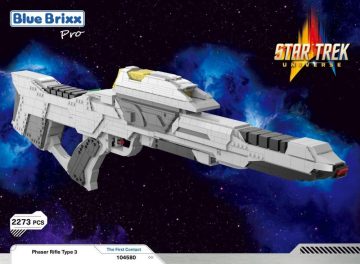 Star Trek Phaser Rifle Type 3 The First Contact oficjalny zestaw z klocków kompatybilnych z LEGO!