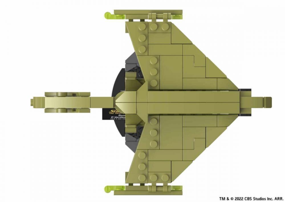 Star Trek Romulan D´deridex Warbird mały zestaw z klocków kompatybilnych z LEGO