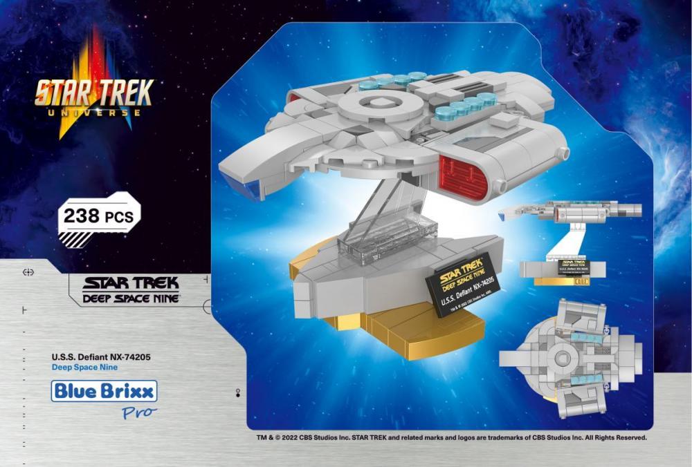 Star Trek USS Defiant NX-74205 mały zestaw z klocków kompatybilnych z LEGO