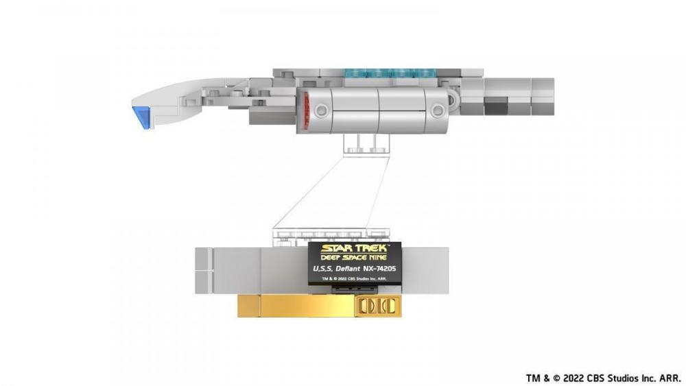 Star Trek USS Defiant NX-74205 mały zestaw z klocków kompatybilnych z LEGO
