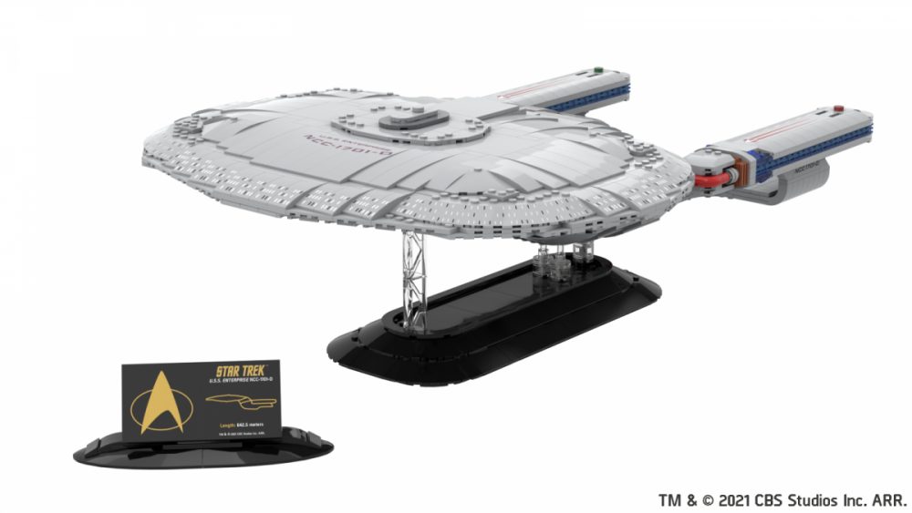 BlueBrixx Star Trek USS Enterprise NCC-1701-D duży zestaw kompatybilny z LEGO