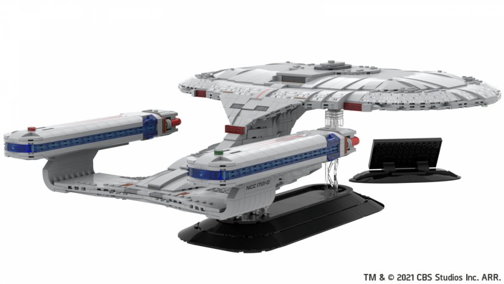 BlueBrixx Star Trek USS Enterprise NCC-1701-D duży zestaw kompatybilny z LEGO