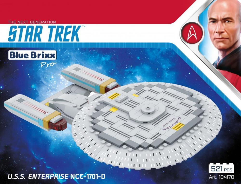 Star Trek USS Enterprise NCC-1701-D średni zestaw z klockow pasujących do LEGO