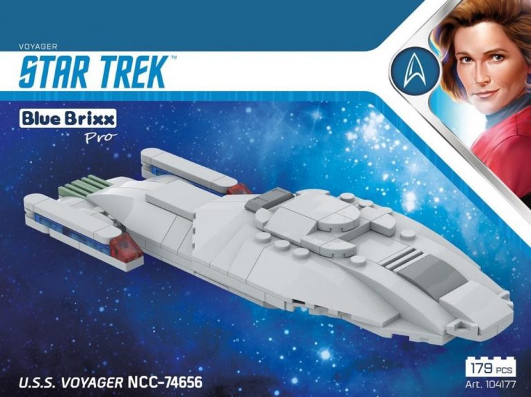 Star Trek USS Voyager NCC-74656 mały zestaw z klocków kompatybilnych z LEGO