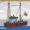 Stary kuter rybacki z klockow opakowanie przód