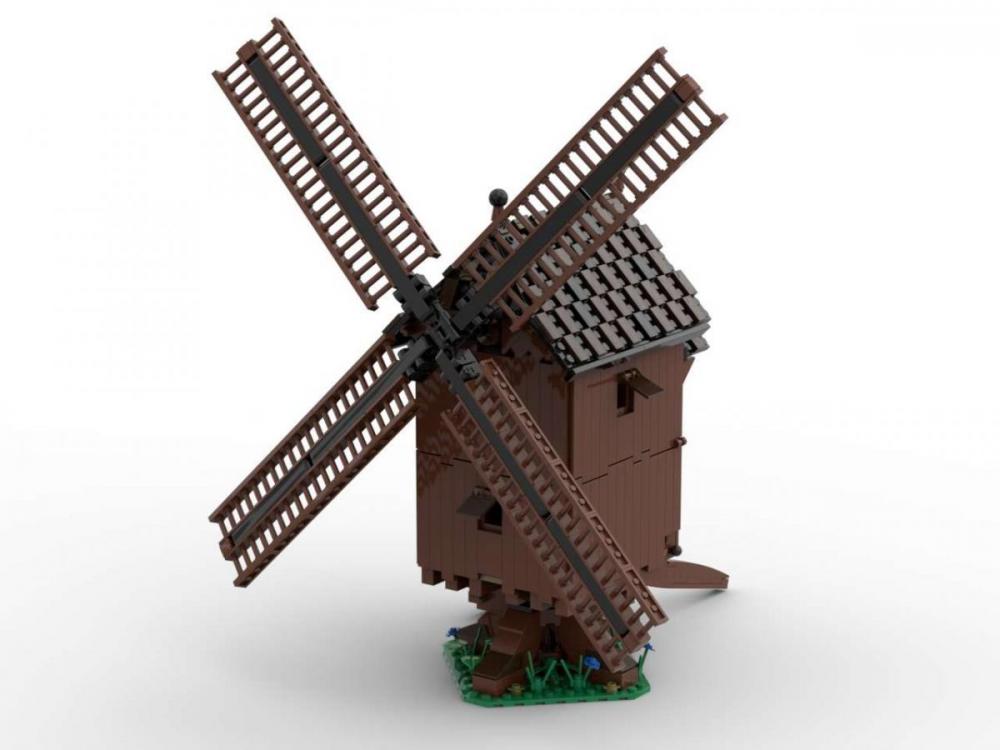 Koźlak średniowieczny wiatrak z kompatybilnych z LEGO