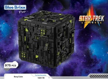 Star Trek Borg Cube średni zestaw klocki kompatybilne z LEGO