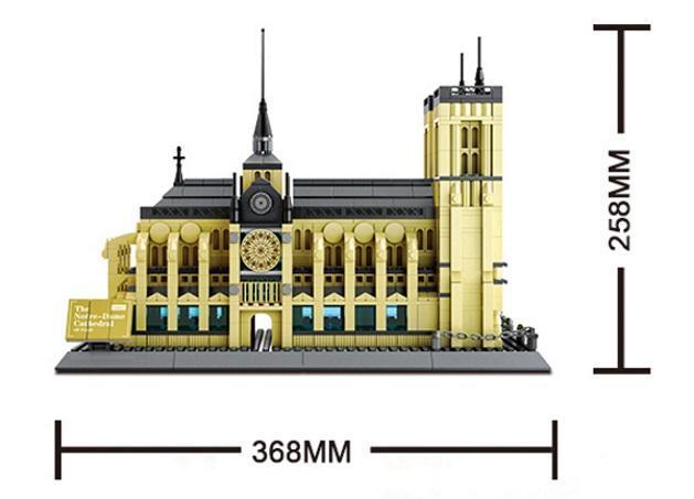 Katedra Notre-Dame, Paryż z klocków kompatybilnych z LEGO
