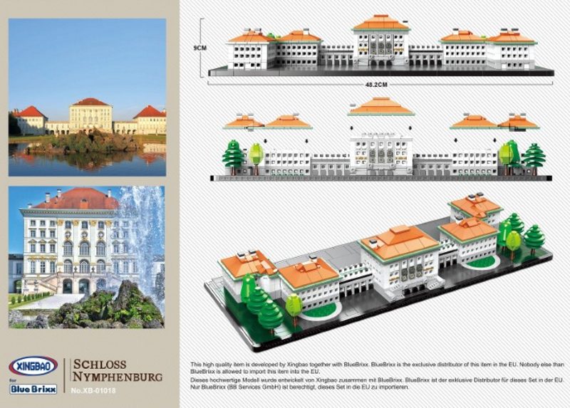 Pałac Nymphenburg, Niemcy z klocków kompatybilnych z LEGO