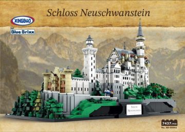Neuschwanstein zamek z klocków kompatybilnych z LEGO – BlueBrixx