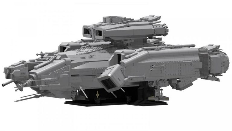 Statek kosmiczny inspirowany Nostromo z Alien zestaw z klocków