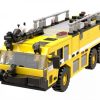 Amerykański wóz strażacki na lotnisko z klocków kompatybilnych z LEGO