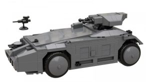 Transporter opancerzony APC Obcy z klocków kompatybilnych z LEGO