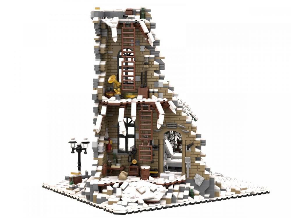 Bitwa pod Stalingradem diorama z klocków kompatybilnych z LEGO
