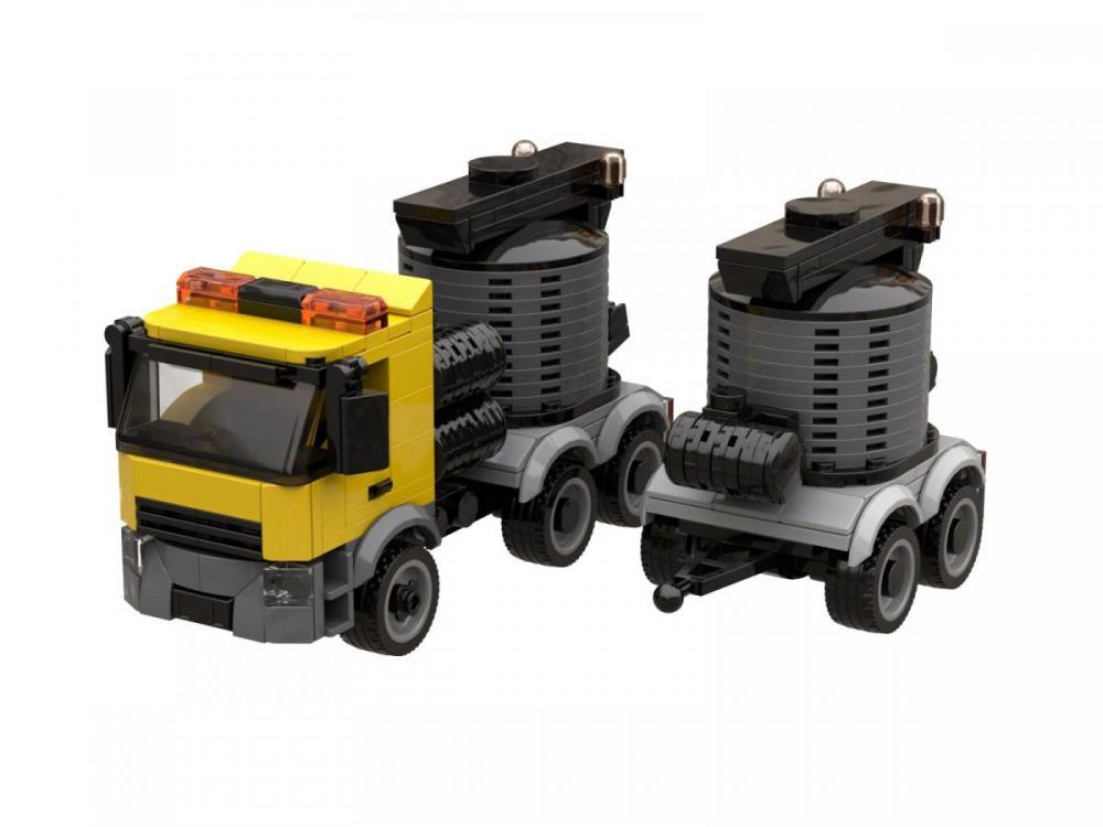 Ciężarówka zamiennik LEGO asfalt
