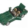 Jaguar E-Type zielony model z klocków kompatybilnych z LEGO cabrio
