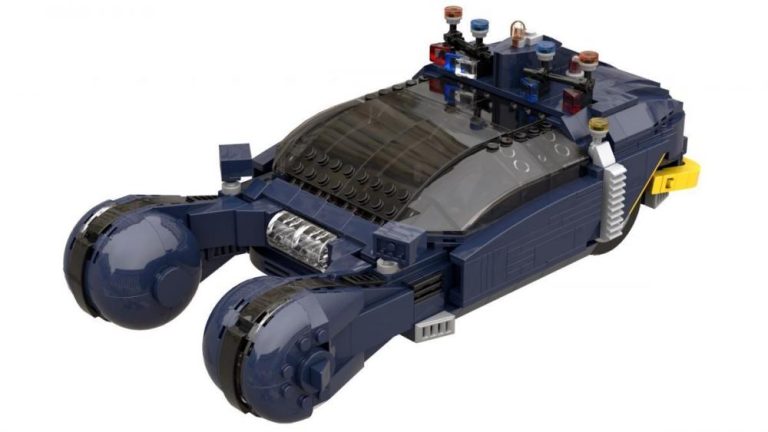 Latający samochód Spinner inspirowany Blade Runner z klocków