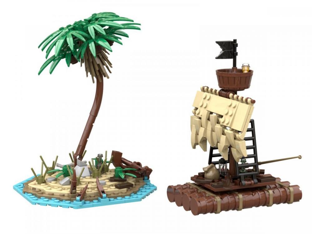 Kryjówka Piratów piracka wyspa zamiennik LEGO