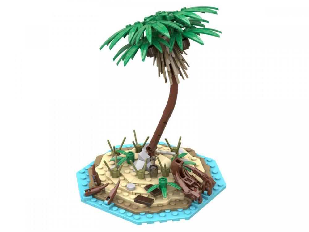 Wyspa piratów Wysepka z tratwą Pirates Island zamiennik LEGO