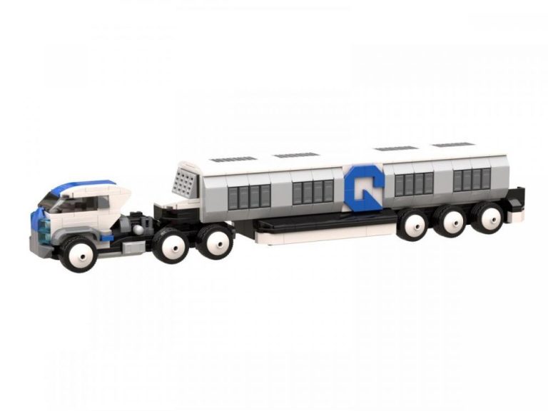 Quantum Colony: Ciężarówka „Hauler” z przyczepą – kompatybilne z LEGO