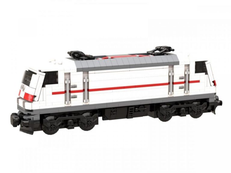 Lokomotywa BR 146 biało czerwona – klocki kompatybilne z LEGO