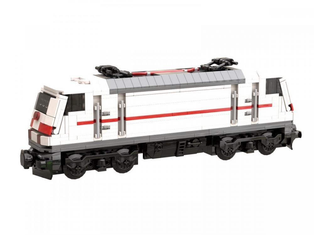 Lokomotywa BR 146 biało czerwona – klocki kompatybilne z LEGO