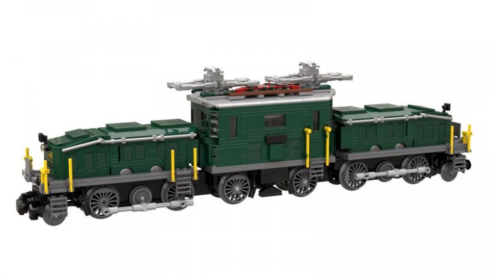 Lokomotywa krokodyl lego zielona alternatywa