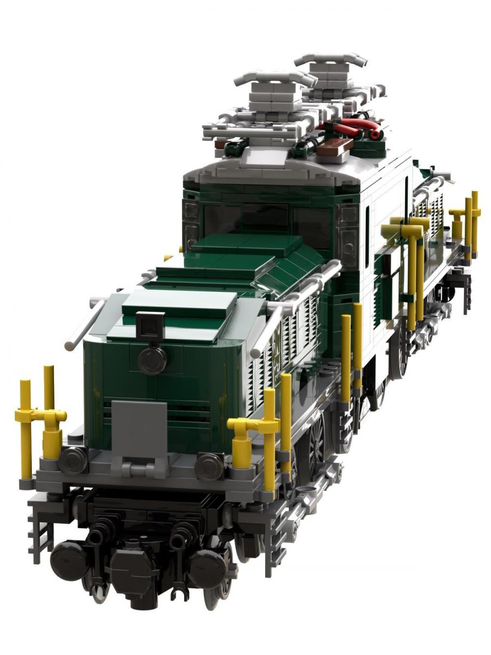 Lokomotywa elektryczna krokodyl lego zielona alternatywa
