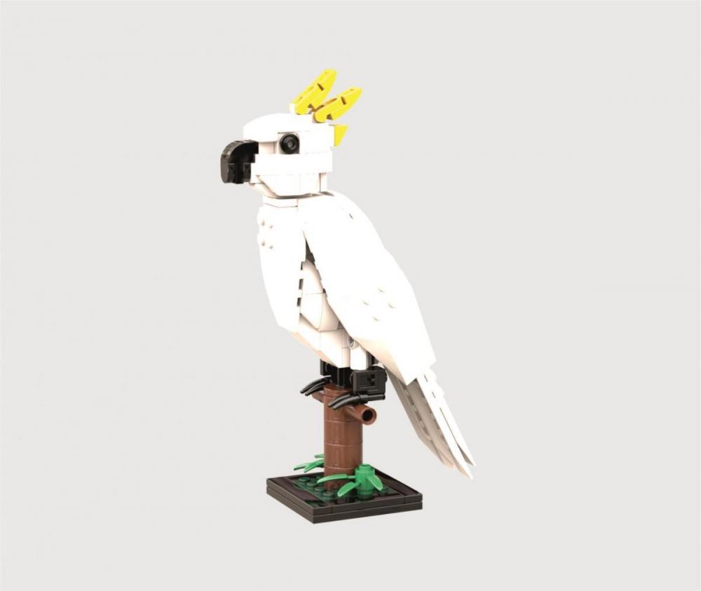 papuga kakadu zamiennik LEGO