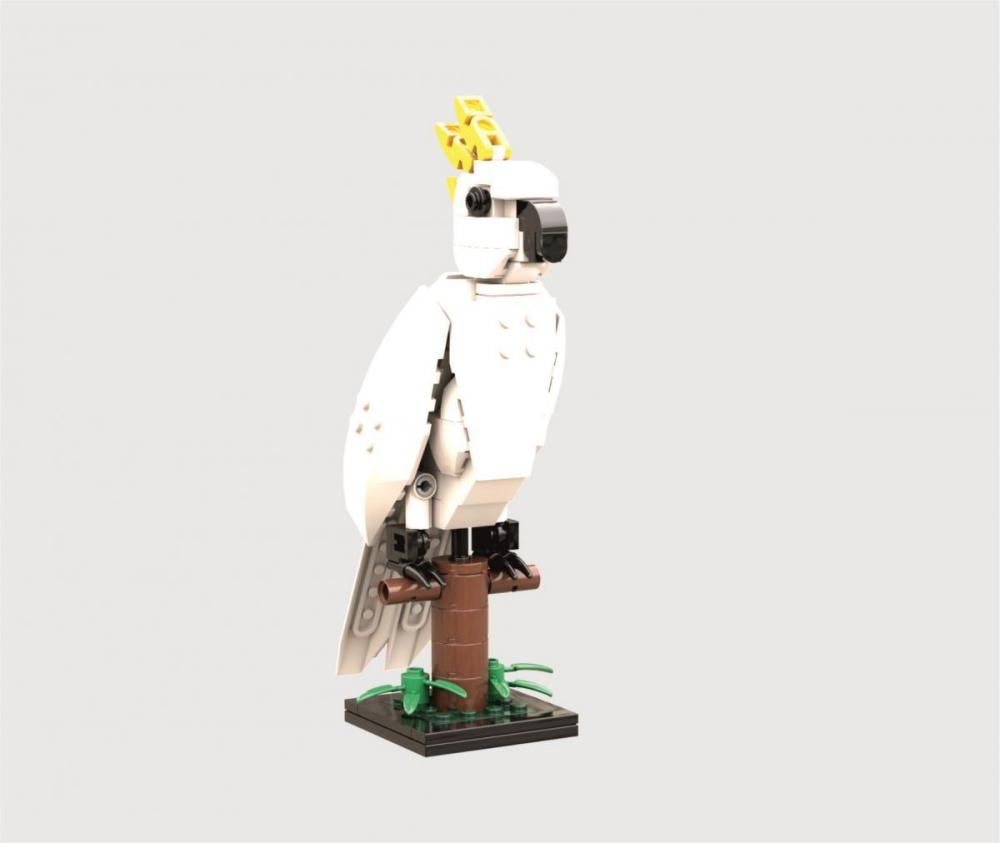 papuga kakadu zamiennik LEGO