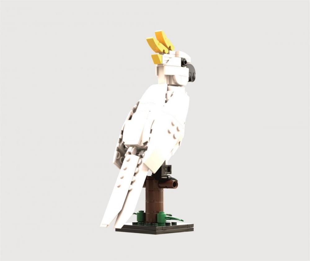 papuga kakadu zamiennik LEGO