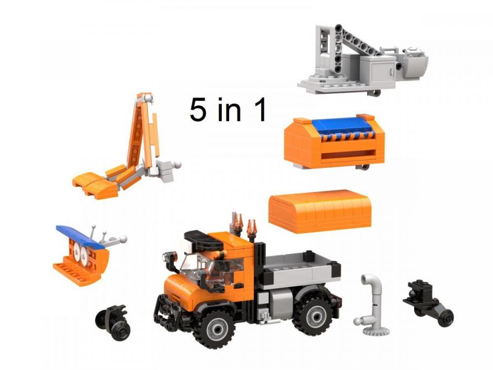 Pojazd komunalny 5 w 1 zamiennik LEGO