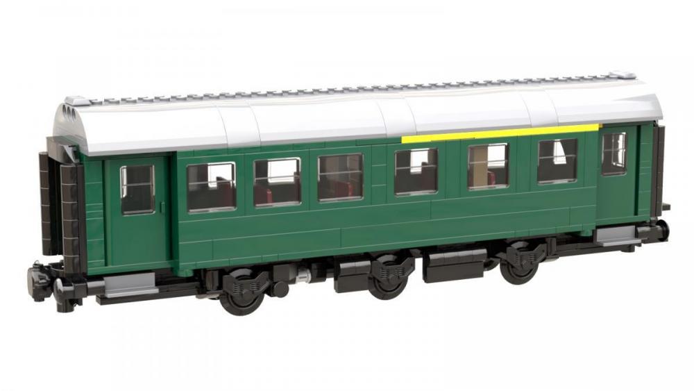 Przebudowany wagon 1. i 2. klasy 8W z klocków kompatybilnych z LEGO