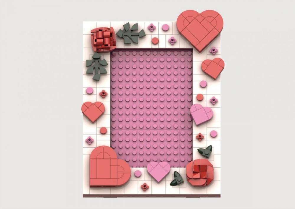 Ramka do zdjęć LOVE zamiennik LEGO