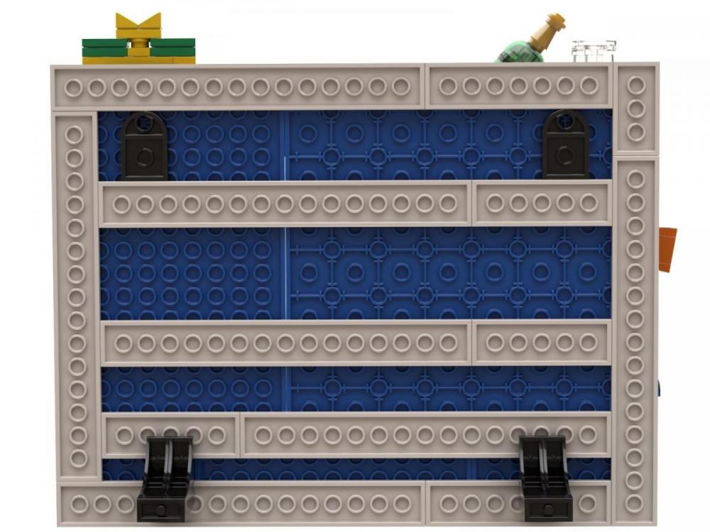 Ramka na zdjęcia na ścianę i biurko: Urodziny – zamiennik LEGO