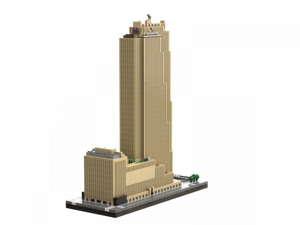 Rockefeller Center New York ponad 4500 klocków kompatybilnych z LEGO