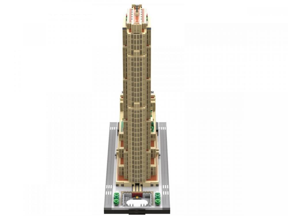 Rockefeller Center New York ponad 4500 klocków kompatybilnych z LEGO