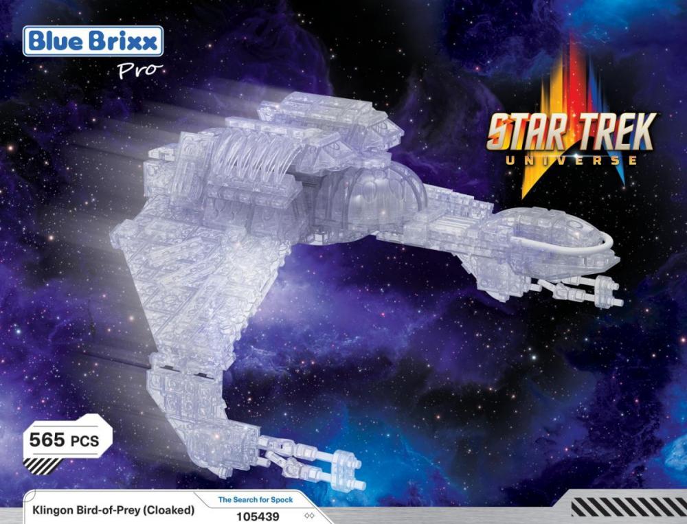 Star Trek Klingon Bird-of-Prey Cloaked średni zestaw klocki kompatybilne z LEGO