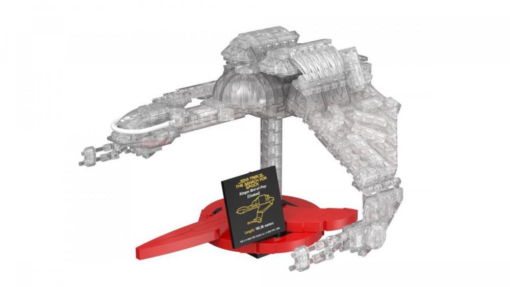 Star Trek Klingon Bird-of-Prey Cloaked średni zestaw klocki kompatybilne z LEGO