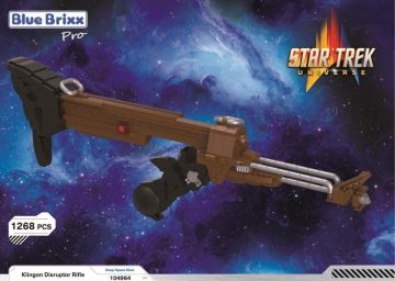 Star Trek Klingon Disruptor Rifle oficjalny zestaw z klocków kompatybilnych z LEGO!
