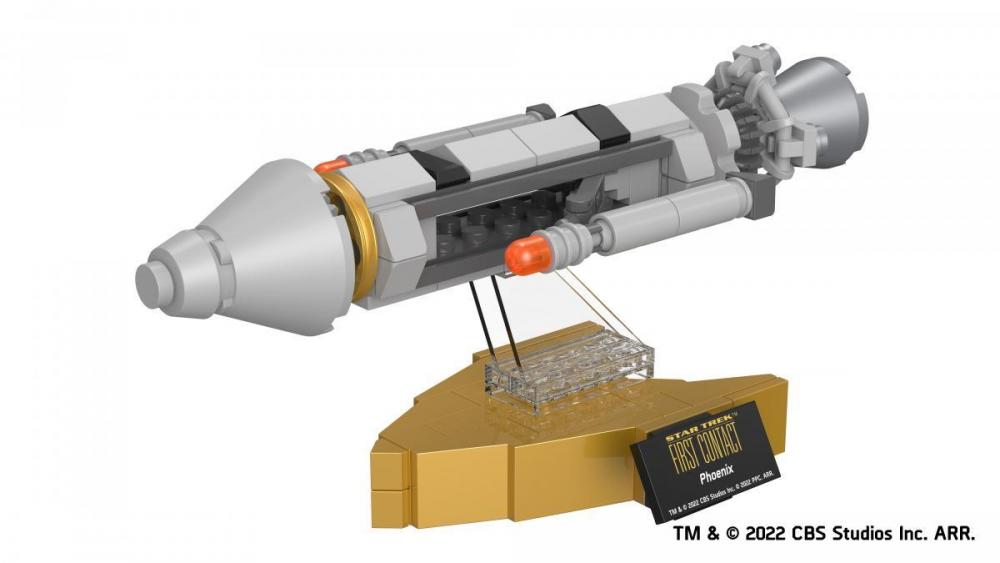 Star Trek Phoenix z klocków kompatybilnych z LEGO